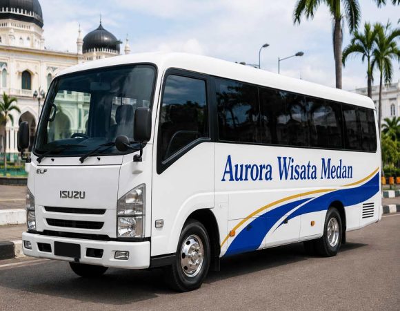 Rental Elf Medan ke Danau Toba | Layanan Micro Bus Nyaman