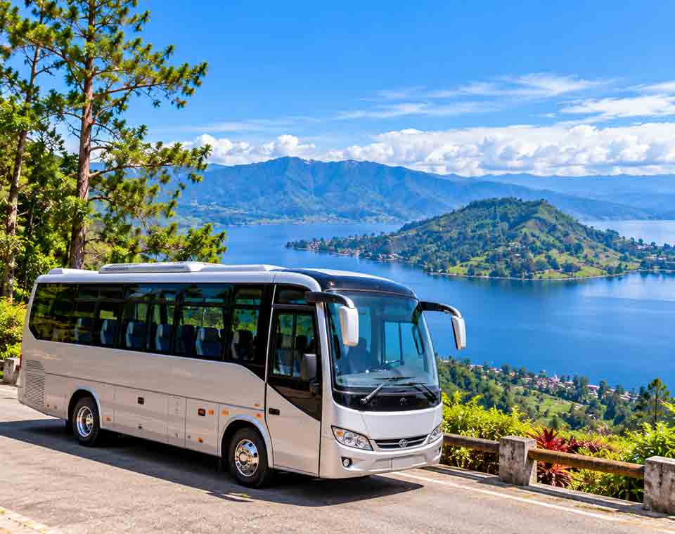 Bus Medium Pulau Samosir