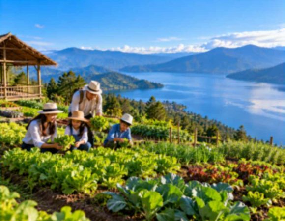 Organic Farm Tour Taman Simalem, Wisata Agro Danau Toba
