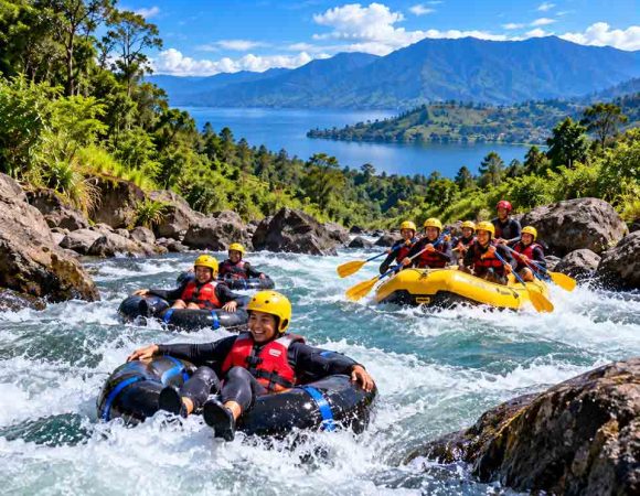 Tubing dan Rafting Aek Silang Dekat Lembah Bakkara
